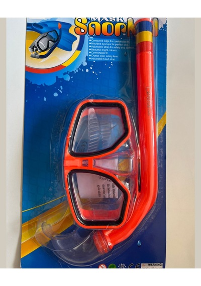 Şnorkel Set Kırmızı Renk 7 İle 14 Yaş Arası
