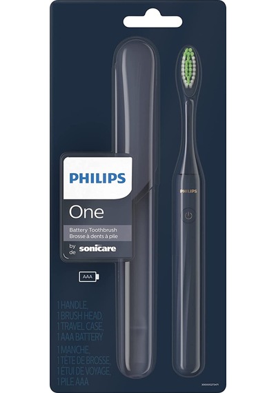 Philips One Sonicare Bd1002-Az Pilli Diş Fırçası + Fırça Başlığı 2'li Mavi
