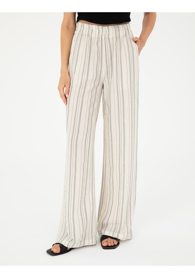 Pierre Cardin Kadın Ekru Pantolon Kanvas-chino 50284528-vr019 Ekru