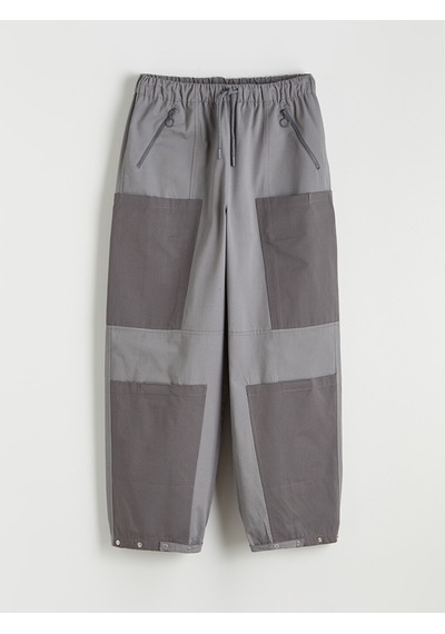 Lcw Limitless Gri Fonksiyonel Cepli Loose Fit Kadın Pantolon