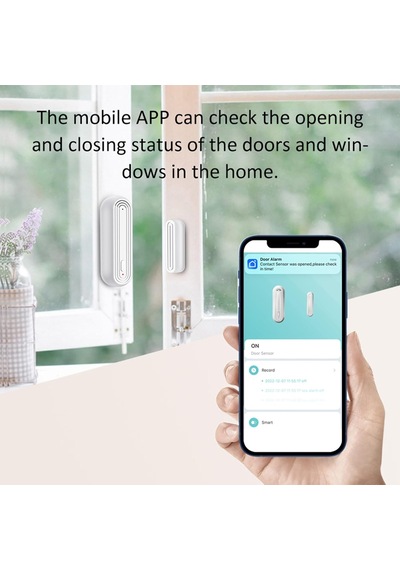 Tr Wifi Kapı Pencere Alarmı Mc400s, Tuya Uygulaması, Alexa İle Uyumlu Kapıların Ve Pencerelerin Açılış Ve Kapan