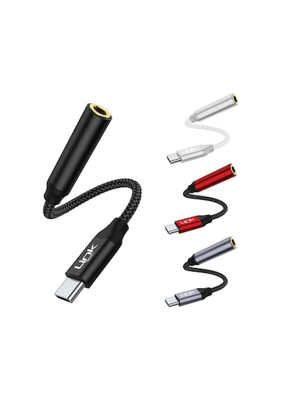 Linktech A195 Type-C - 3.5Mm Jack Kulaklık Dönüştürücü