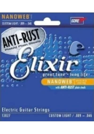 Elixir 12027 Nanoweb Custom Light Elektro Gitar   Teli 9-46