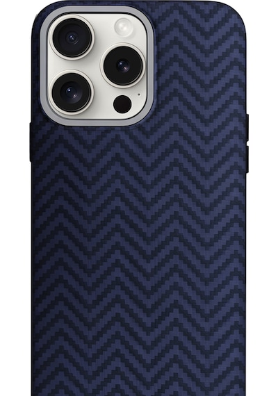 Aether Carbon Apple Uyumlu iPhone 15 Plus Magsafe Karbon Kılıf Deep Navy Pulse Deep Navy Pulse