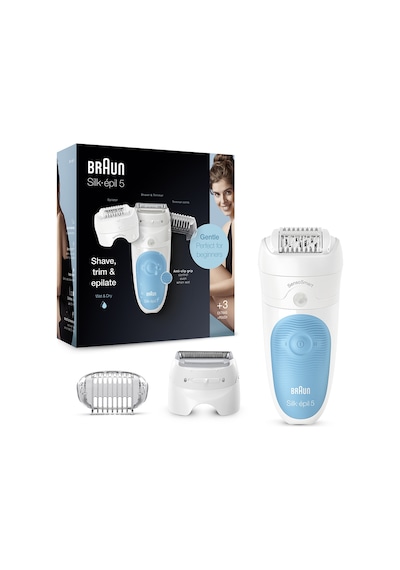 Braun Silk-Epil 5 5605 3'ü 1 Arada Senso Smart Epilatör