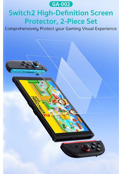 Nintendo Switch 2 Uyumlu 2'li Hd Temperli Cam Ekran Koruyucu Set 2 Adet