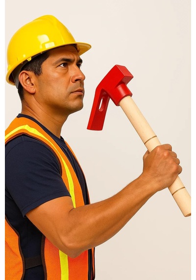 Eltos Edoni Saplı Keser, 40 Cm Ahşap Saplı, Kalın Uçlu, Döküm Başlıklı, Ergonomik Tasarımlı, Dayanıklı El Aleti, Marangozluk Ve İnşaat İçin Ekonomik Çözüm, Vakumlu Ambalaj