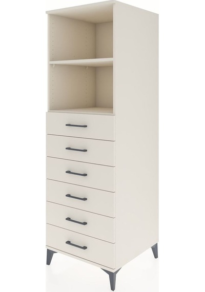 Kronos Dolap 2 Raflı 6 Çekmeceli 60x59x182 Aytaşı-aytaşı Aytaşı