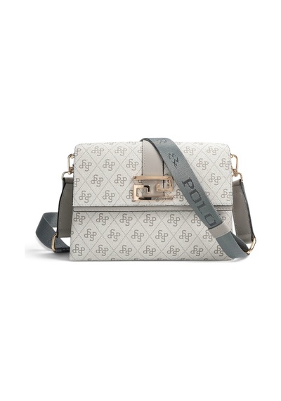 Silver & Polo Silver Polo A.gri - Gri Monogram Kadın Çapraz Çanta Sp1009