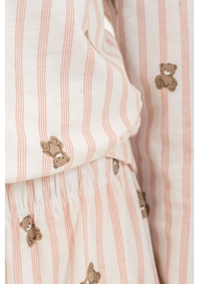 Rolypoly Anne Kız Teddy Bears Pembe Gömlek Pijama Takımı Rp3913-a-v1 Rp3913-a-v1
