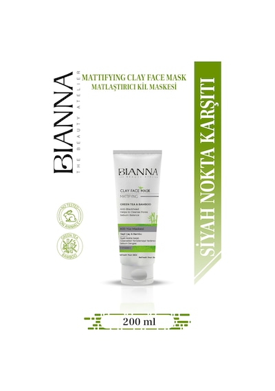 Yeşil Çay Ve Bambu Özlü Kil Maskesi C Vitaminli 200ml Yüzmask