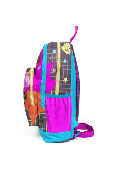 Coral High Kids Gri Mavi Pembe Anime Desenli Dört Bölmeli Okul Sırt Çantası 23737