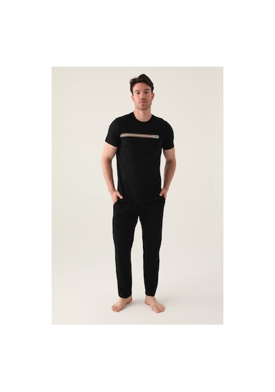 Arnetta Good Siyah Erkek Pijama Takımı