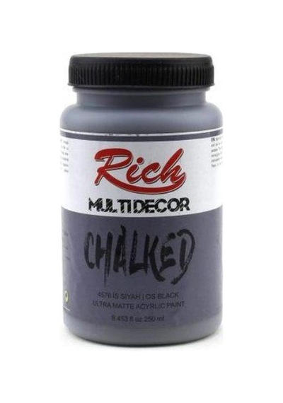 Rich Multi Decor Chalked Akrilik Boya 250 Cc. 4576 Is Siyahı
