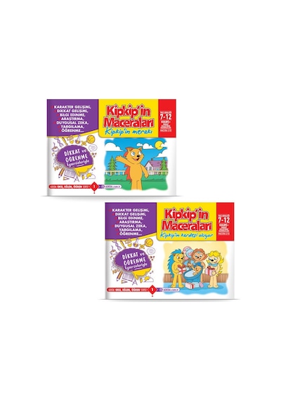 Dikkati Güçlendiren Hikaye Seti-Kip Kip'in Maceraları Kutulu Set 7-12 Yaş - 10 Kitap Takım - Osman Abalı - Adeda