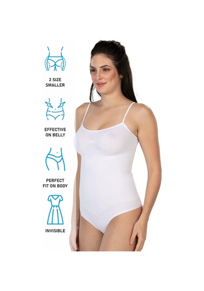 Beyaz Mı Emay 1927 İp Askıllı Ripli String Body Beyaz