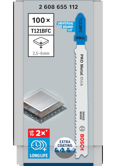 Pro T121 Bfc 100lü 2-6 Mm Metal Dekupaj Ucu - 2608655112