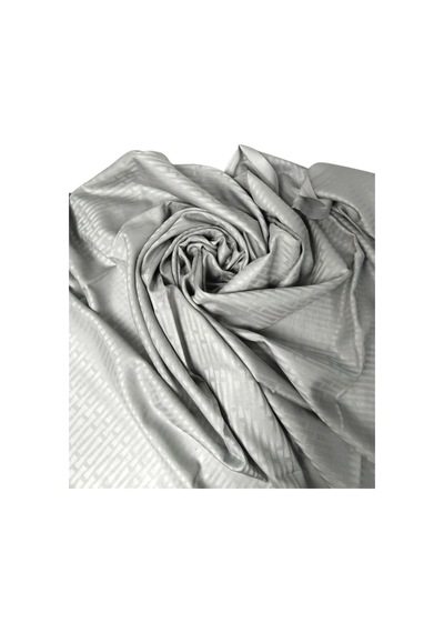 İmannoor Pamuk İpek Şal 80x210 Cm Gri