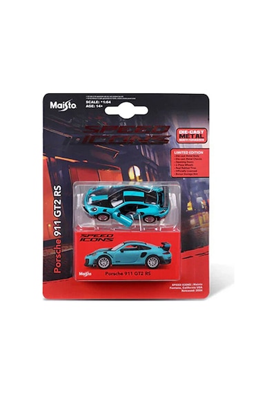 Speed Icons 1:64 Porsche 911 Gt2 Rs Miami Mavi Renksiz