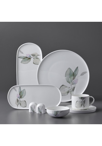 Jumbo Leaf Verdance 26 Parça 6 Kişilik Kahvaltı Takımı Beyaz