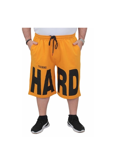 Moc Grande Mocgrande Erkek Büyük Beden Penye Şort Hard 24631 Hardal-Hardal