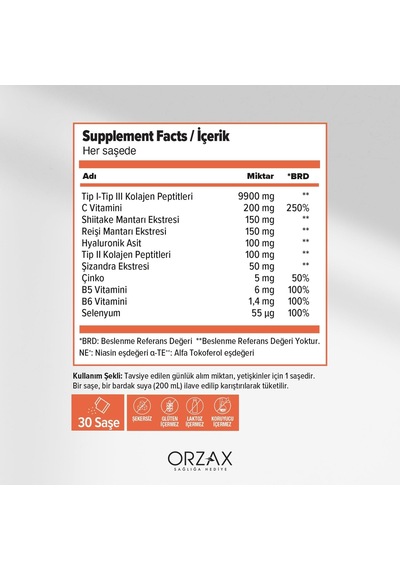 Day2day Collagen Mushroom Glow, Hidrolize Kolajen Peptitleri, Shiitake Ve Reişi Mantarı, Hyaluronik Asit, 30 Saşe