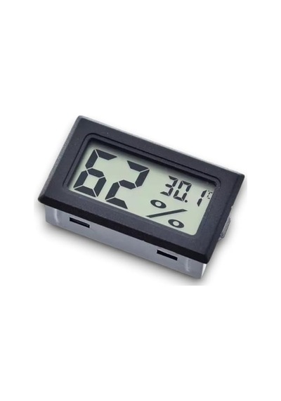 Ayrex Mini Lcd Dijital Elektronik Siyah Termometre Higrometre Sıcaklık Nem Ölçer Kablosuz