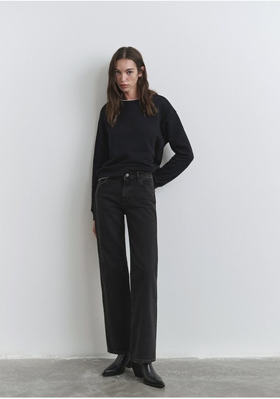 Mavi Ibıza Dark Smoke Denim siyah