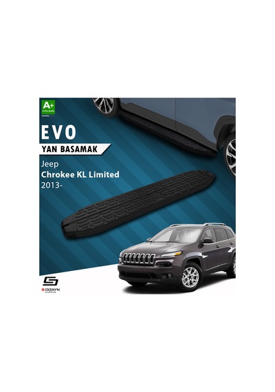S-dizayn Jeep Cherokee Kl Evo Siyah Yan Basamak 173 Cm 2013 Üzeri
