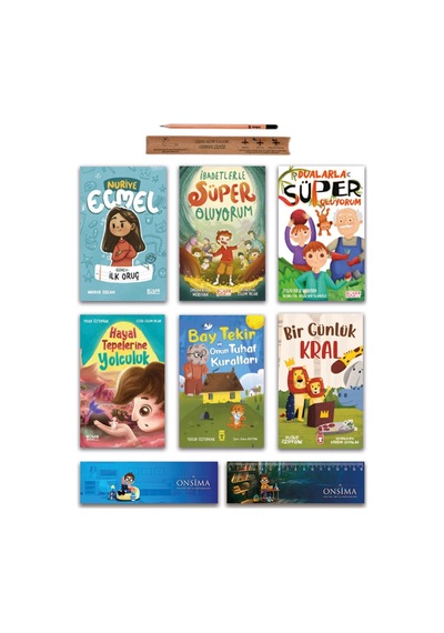 Timaş Çocuk Nuriye Ecmel Görev İlk Oruç - Dualarla Süper Oluyorum - Bir Günlük Kral - Bay Tekir Set 6 Kitap