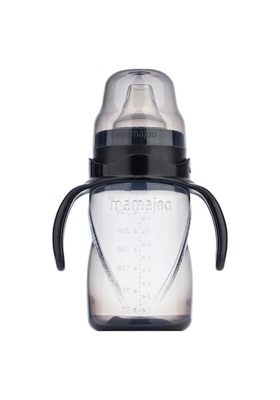 Mamajoo Kulplu Akıtmaz Eğitici Bardak Black 270 ML & Anti-Kolik B Siyah