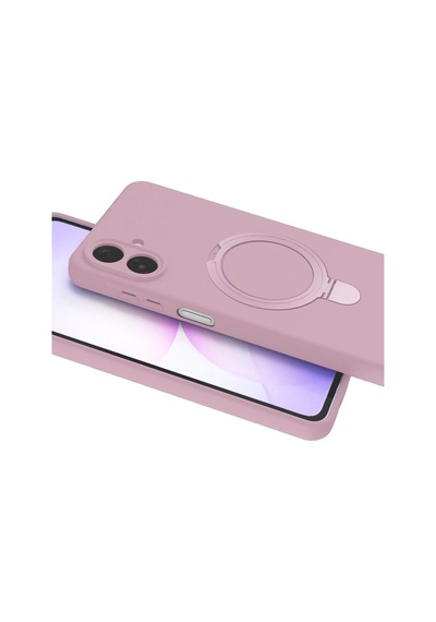 Samsung Galaxy A07 4g Regal Magsafe Standlı Kapak - Açık Pembe 0.2M-Çok Renkli