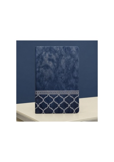 Kişiye Özel Ajanda Set Vıp Desenli Defter & Kalem & Anahtarlık Set - Lacivert Lacivert