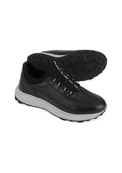 Ziya, Erkek Hakiki Deri Sneaker 161423z522 Siyah 161423z522 000