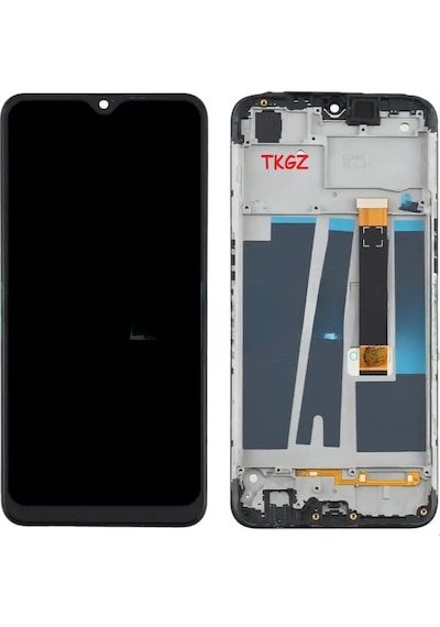Tkgz - Oppo A9 2020 Uyumlu Lcd Ekran Dokunmatik Service - Pack - Full Çıtalı