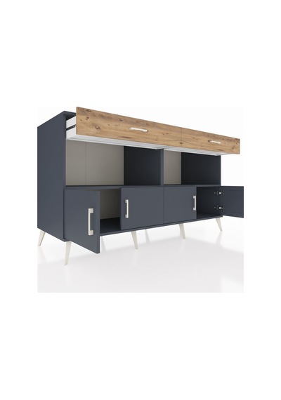 Kronos Konsol 2 Raflı 2 Çekmeceli 4 Kapaklı 176x59x99 Antrasit-an Antrasit-antrasit/çam Kronos Konsol 2 Raflı 2 Çekmeceli 4 Kapaklı 176x59x99 Antrasit-an Antrasit-antrasit/çam