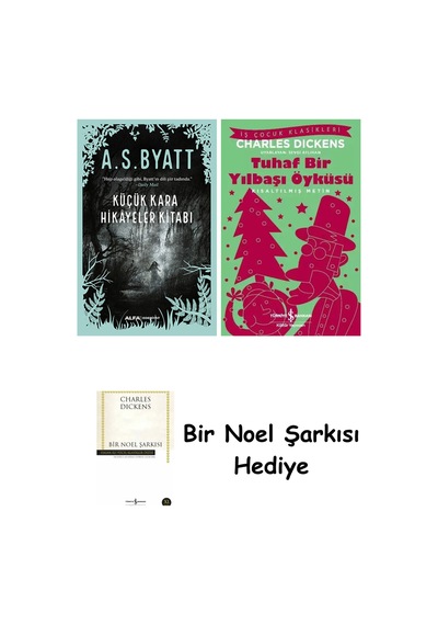 Küçük Kara Hikayeler Kitabı + Tuhaf Bir Yılbaşı Öyküsü + Bir Noel Şarkısı