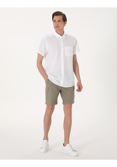 Pierre Cardin Erkek Haki Şort / Bermuda 50301780-vr027 Haki