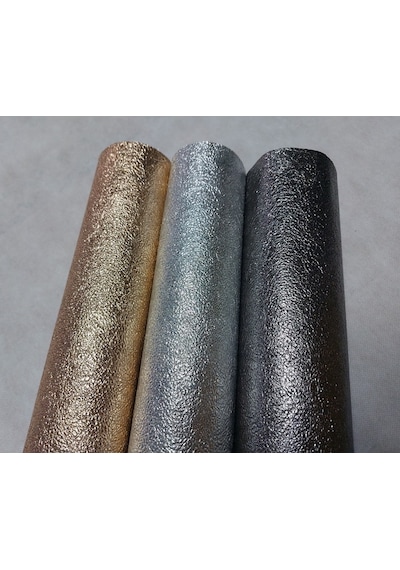Lanse Suni Deri Yapışkanlı Altın Suni Deri 1 Adet 100 CM x 140 CM