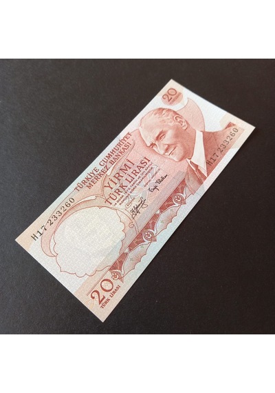 6.emisyon 20 Turk Lirası Çil Eski Kağıt Para - 39963666b05143ac12