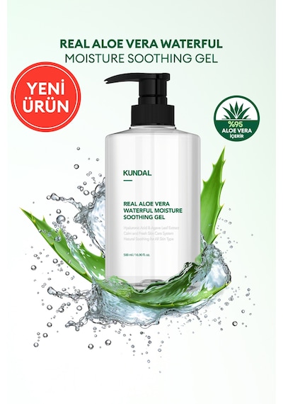 Kundal Real Aloe Vera Waterful Moisture Shooting Gel 500 ML