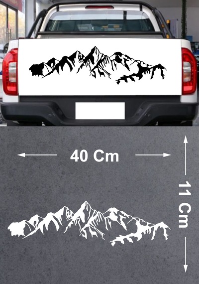Dağ Doğa Kamp Sticker - Araba Oto Motosiklet Karavan Pickup Cam Sticker - 00128 40 Cm