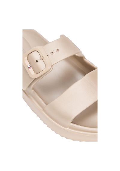 Tommy Hilfiger Kadın Double Strap Sandal Pearl Terlik Fw0fw091140ht Altın