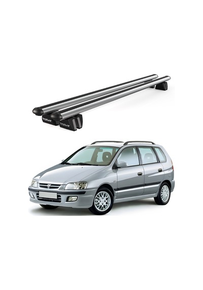 Pençe Mitsubishi Space Star 1998-2001 Uyumlu Gri Ara Atkı Port Bagaj Tavan Barı