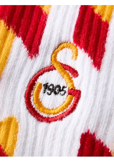 Gsstore Galatasaray Unisex Çorap K252283 Beyaz