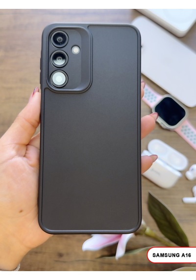 Samsung Galaxy A16 Uyumlu Kamera Korumalı Darbeye Dayanıklı Renk Atmayan Keep Silikon Kılıf Siyah