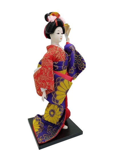 Japon Kimonolu Geyşa Bebek Kabuki Biblo 30 Cm No.9 Anime