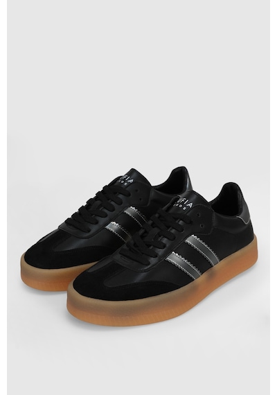 Lufian Davıd Erkek Deri Sneaker Ayakkabı Siyah Siyah 112230234100100 Siyah