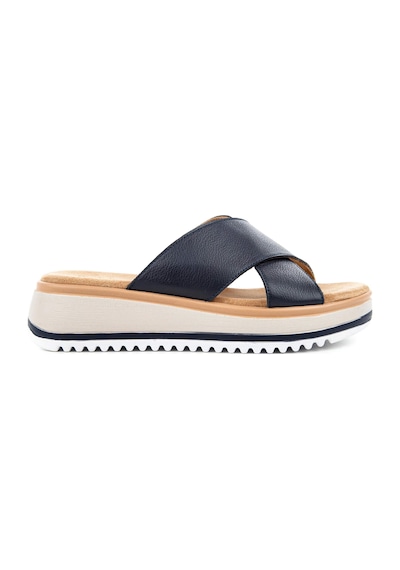 Hush Puppies Hou 624203 Hakiki Deri Kadın Terlik Lacivert Lacivert