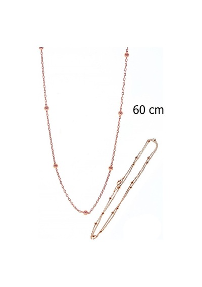 Gümüş 60 Cm Top Top Zincir